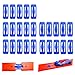 K TOMOTO 25 Pack K TOMOTO Racetrack Connectors Compatible with Hot Wheels Blue Replacement Parts for Race Track Sets Durable Tight Fit Birthday Gift for 512 Years Old - Image 2