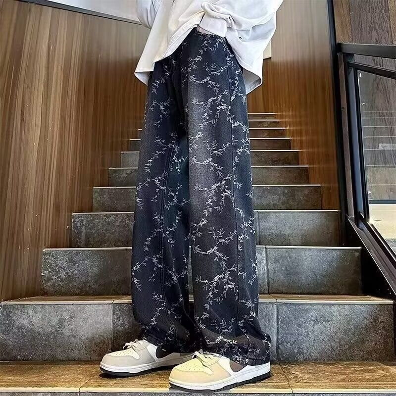 Unisex Classic Denim Jeans Loose Fit Daily Outdoor Wear - Image 2