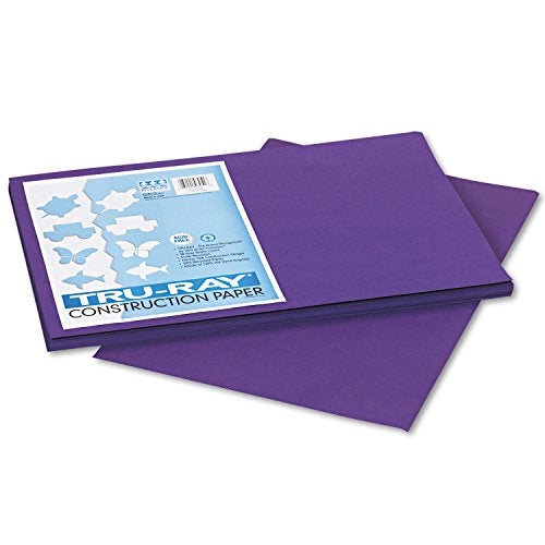 Pacon Pacon 103051 TruRay Construction Paper 76 lbs 12 x 18 Purple 50 SheetsPack