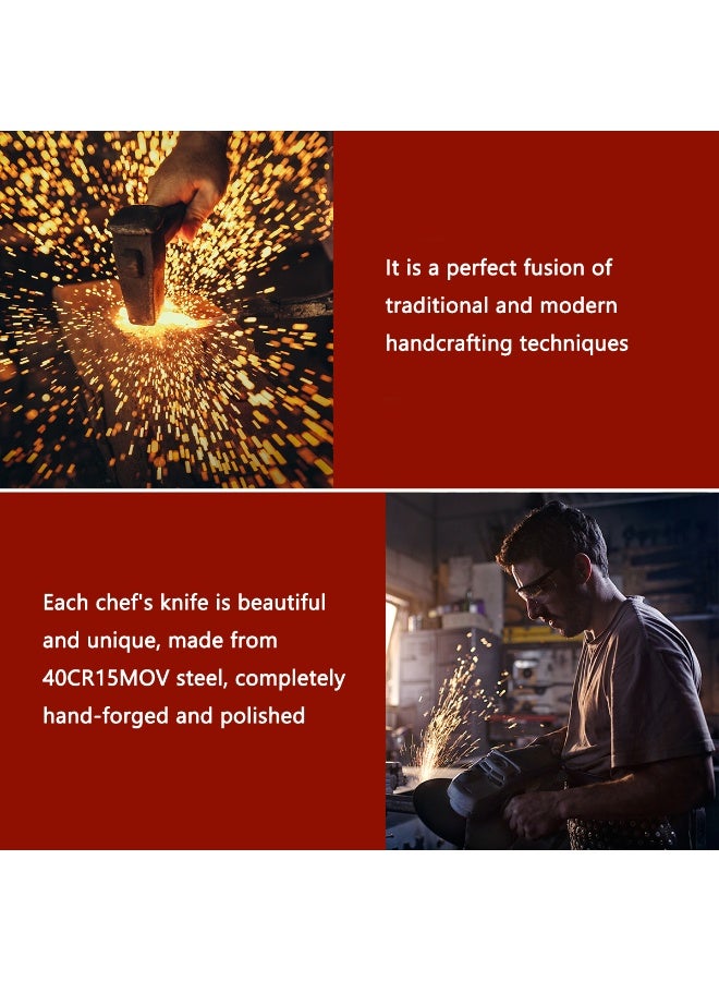 Kitchen Knife Effort Saving Chef‘s Knife Stainless Steel Handmade Forged Knife Professional Boning Knife Vegetable Chopper Knife - Image 3