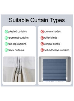 AL WADI FURNITURE Set of 30 Pcs Stainless Steel Solid Curtain Pinch Pleat Hooks Windows Treatment 4 Prongs Pinch Pleat Drapes for grommet curtains, pleated curtains, tab-top curtains and track curtains - 7L x 2.5W cm  - Image 5