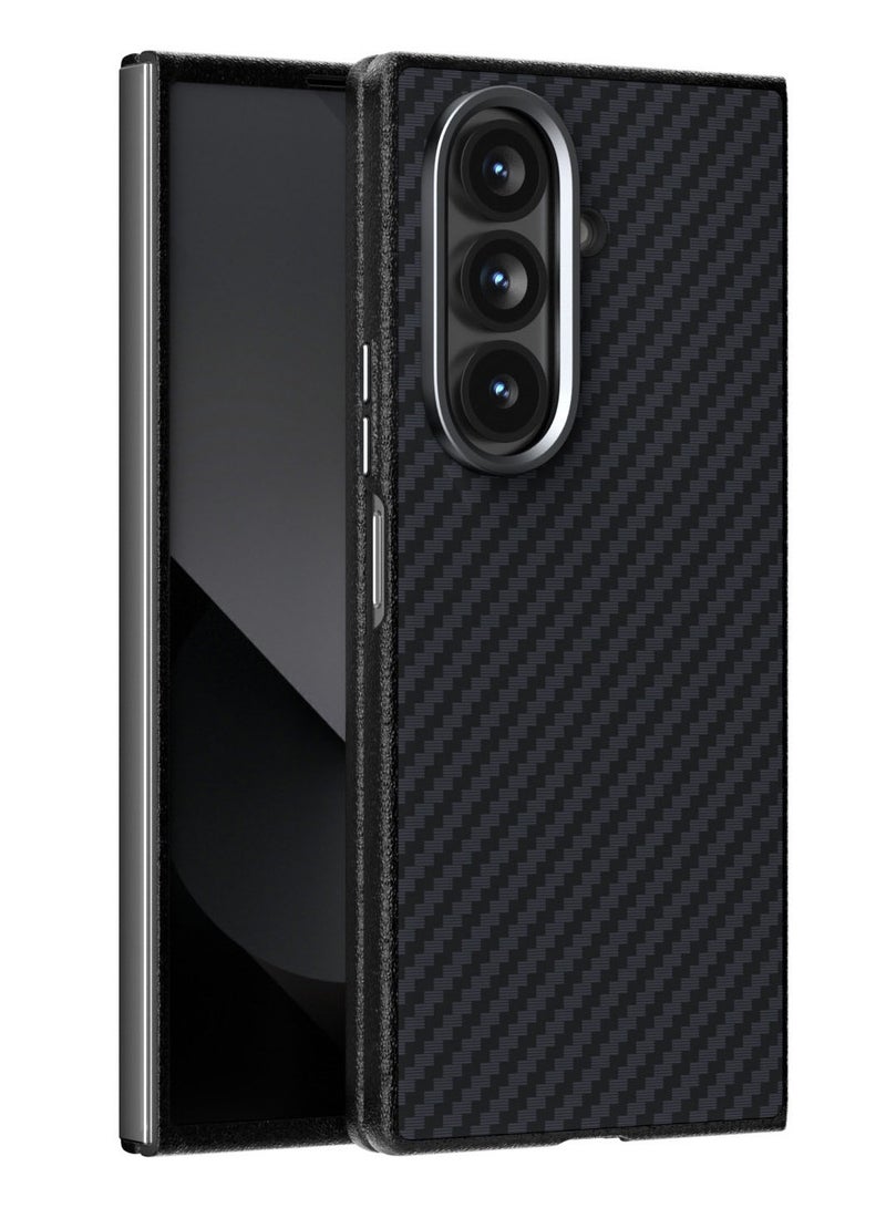 general Real Aramid Fiber Case for Samsung Galaxy Z Fold 7, Sturdy Durable 0.5mm Slim Case for Galaxy Z Fold 7, [1500D Aramid Fiber] With High Grade Drop Protection - Image 1
