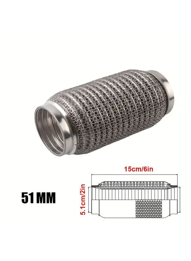 Exhaust Decoupling Rings And Bellows Sleeves Flexible Knitted Mesh 2 5 Inch 63 5 Mm - Image 2