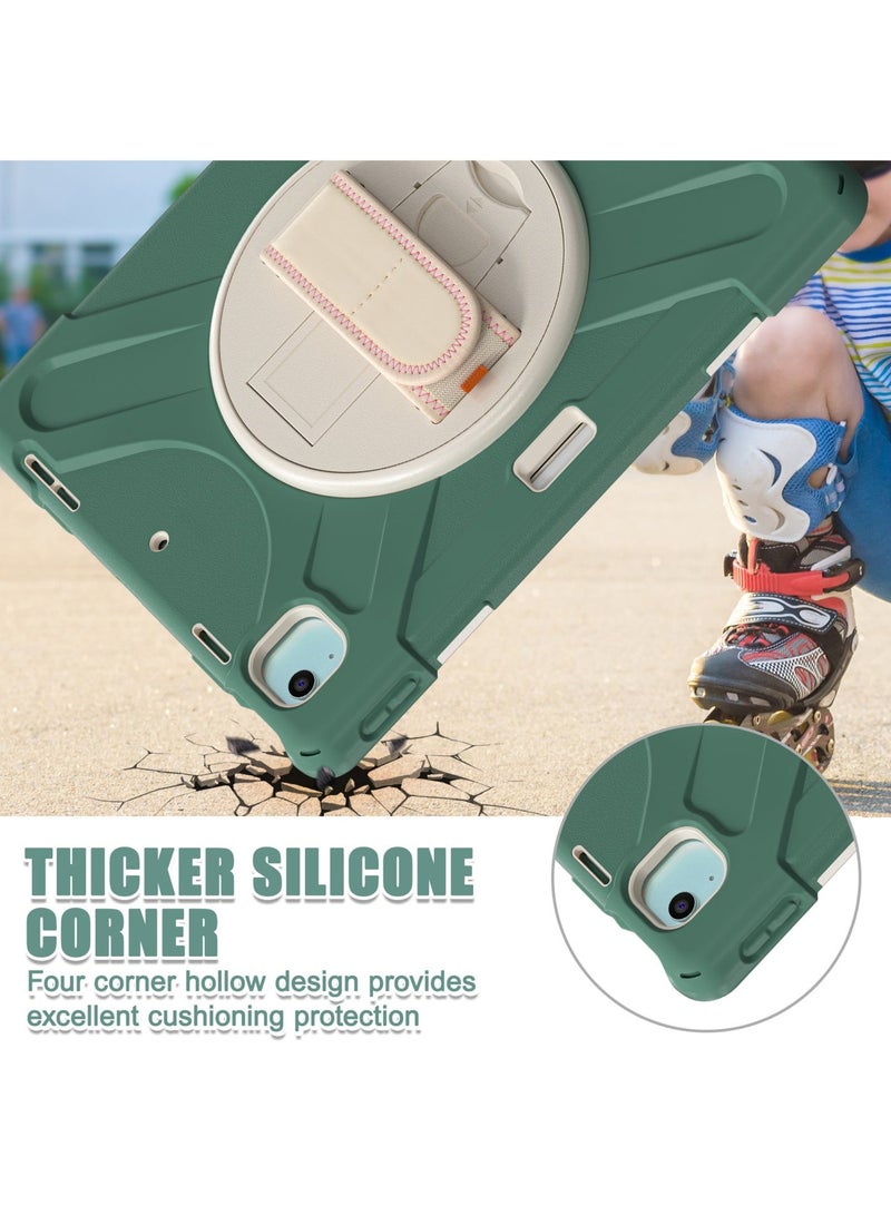 Rock Pow Case for iPad Air 13 inch M3 2025/Air 13 inch M2 2024,Case for iPad Pro 12.9 inch 6th 2022/5th 2021/4th 2020/3rd 2018 case with Pencil Holder Hand Strap 360 Rotating Kickstand  for Air 13inch and iPad Pro 12.9 inch - Image 5