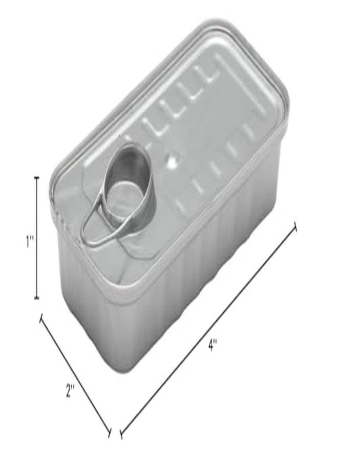 ريستورنت وير علبة بلاستيكية فضية مستطيلة الشكل سعة 2 أونصة من أدوات المطاعم - مع غطاء - 4 بوصات × 2 بوصة × 1 بوصة - عبوة من 20 علبة - Image 4