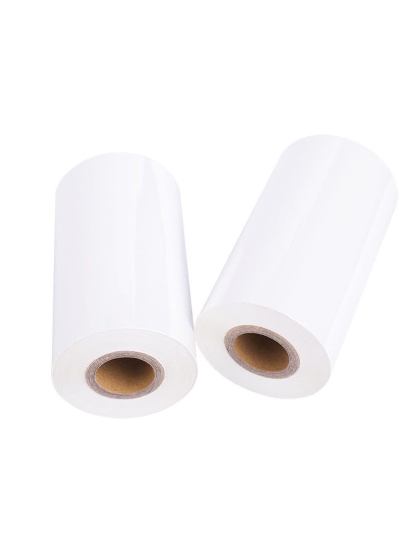 Full Resin thermal transfer barcode printing Ribbon White 110mm * 300M Printing Pet/Pvc Label Ribbon Scratch-Resistant  - Image 2