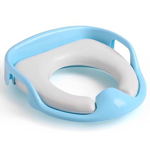 Xpandio Baby Toilet seat Safe Soft Training seat Potty Sitting Ring with Handles Bathroom Trainer close stool Cover - Multicolour - Image 1