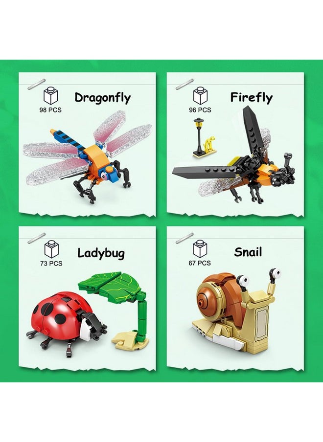 Kazi KAZI Bugs Building Toy Set,Insect Collection Building Blocks Including 8 Different Bug,STEM Toys for Kids Age 8 and Up,Play and Display Gift Idea for Boys and Girls  - Image 2