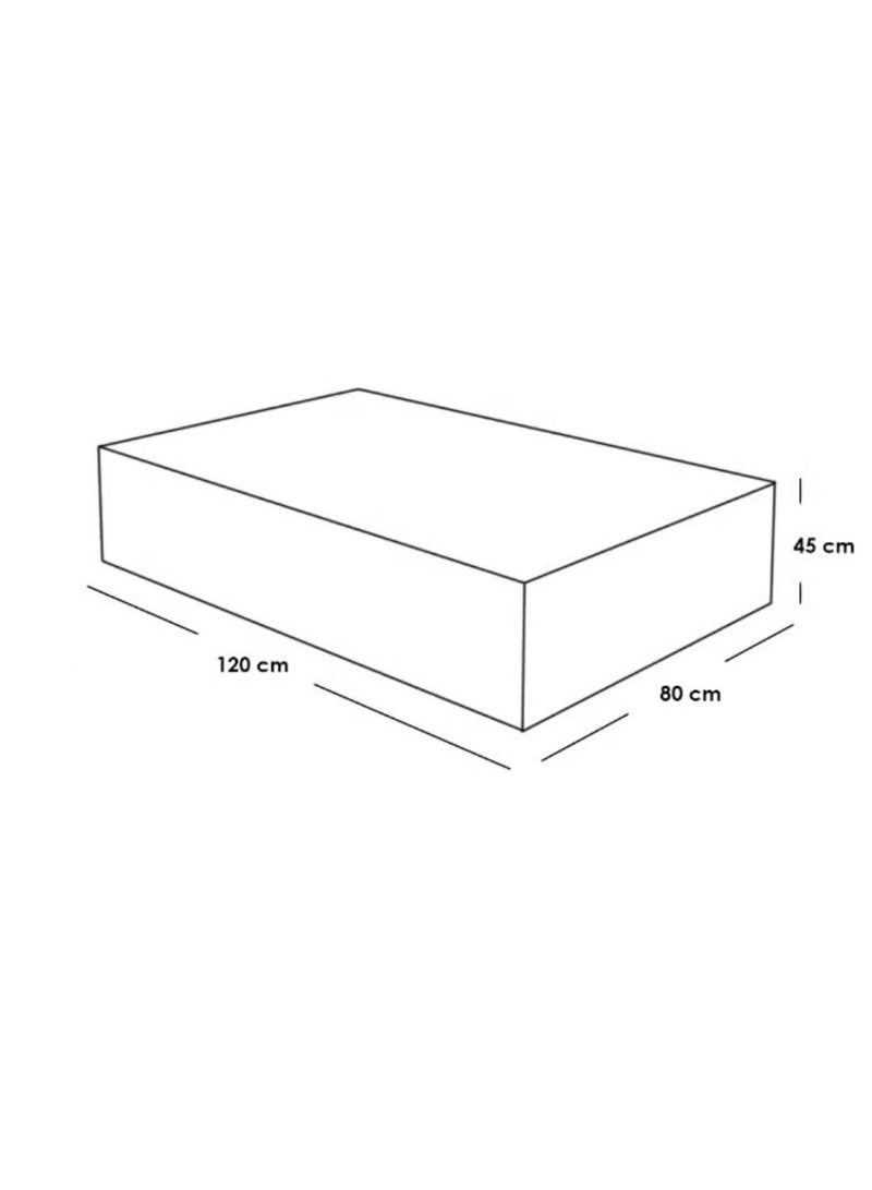 بيتك طقم طاولة تلفاز و طاولة قهوة ام دي اف و خشب سويدي قطعتين - بني - Image 3
