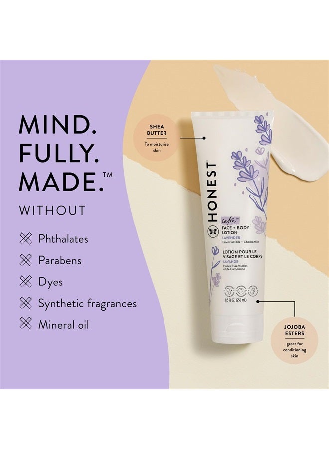 The Honest Company Babe's Mini Must Haves Gift Set | Travel Size Lavender Shampoo + Body Wash (2 fl oz), Face + Body Lotion (1 fl oz), Organic All Purpose Balm (.75 oz), Reusable Pouch - Image 4