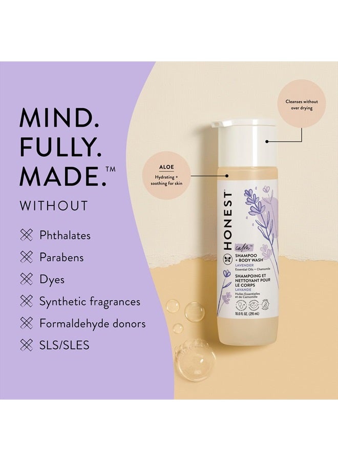 The Honest Company Babe's Mini Must Haves Gift Set | Travel Size Lavender Shampoo + Body Wash (2 fl oz), Face + Body Lotion (1 fl oz), Organic All Purpose Balm (.75 oz), Reusable Pouch - Image 5