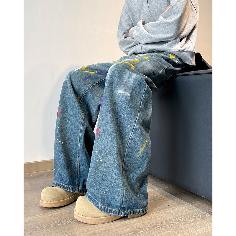 Unisex Casual Daily Denim Jeans - Image 1