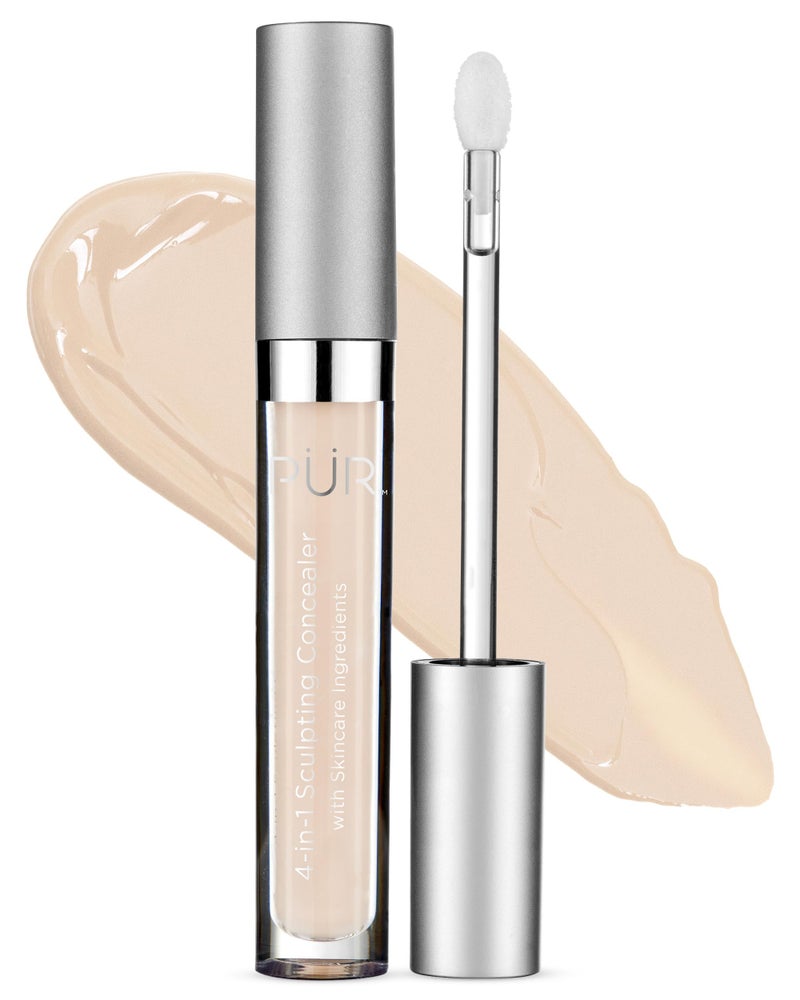 PUR Beauty 4in1 Sculpting Concealer for Women Conceals Brightens Plumps Corrects Hydrating Moisturizing Makeup Concealer with Medium to Full Coverage for Dark Circles Fair Ivory LN2