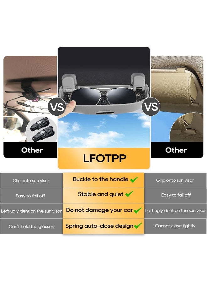 LFOTPP Car Sunglasses Sun Glass Holder Case Eyeglasses Storage Box For 2018 Toyota C-Hr, Interior Accessories Autos Parts (Grey) - Image 2