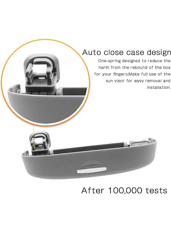 LFOTPP Car Sunglasses Sun Glass Holder Case Eyeglasses Storage Box For 2018 Toyota C-Hr, Interior Accessories Autos Parts (Grey) - Image 5