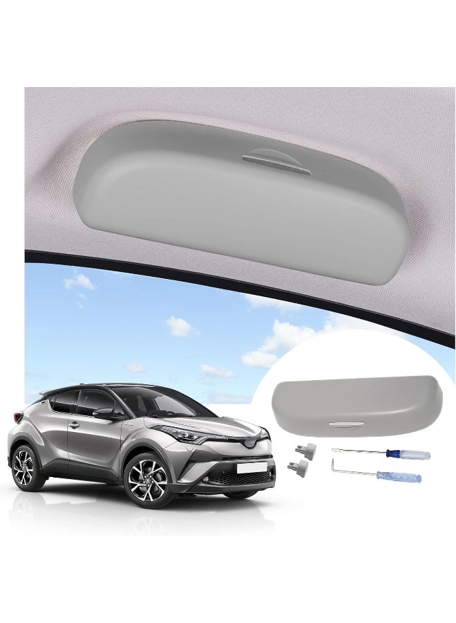 LFOTPP Car Sunglasses Sun Glass Holder Case Eyeglasses Storage Box For 2018 Toyota C-Hr, Interior Accessories Autos Parts (Grey) - Image 1
