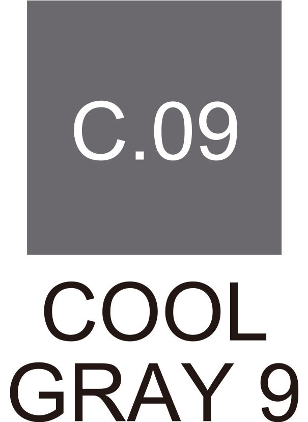 Zig Kurecolor Fine&brush For Manga Double Sided Pencil N:c.09 Cool Gray 9  - Image 2