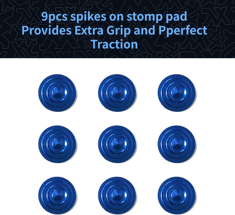 XCMAN 4 Layer-Cone Studs Dia 7.87 Inch Aluminum Snowboard Stomp Pad - 9pcs - Image 4