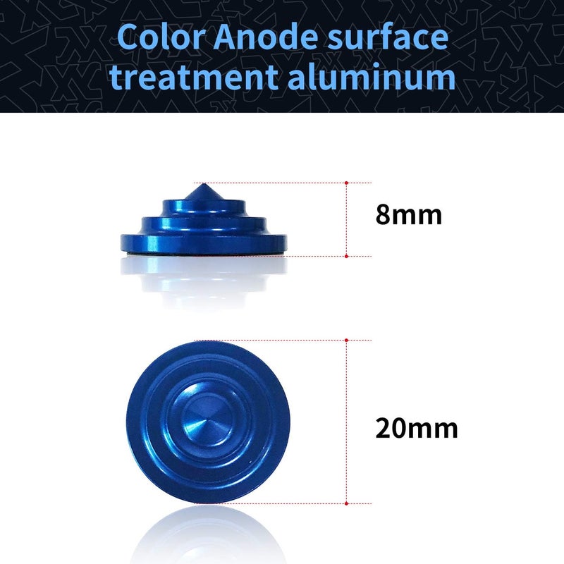 XCMAN 4 Layer-Cone Studs Dia 7.87 Inch Aluminum Snowboard Stomp Pad - 9pcs - Image 3