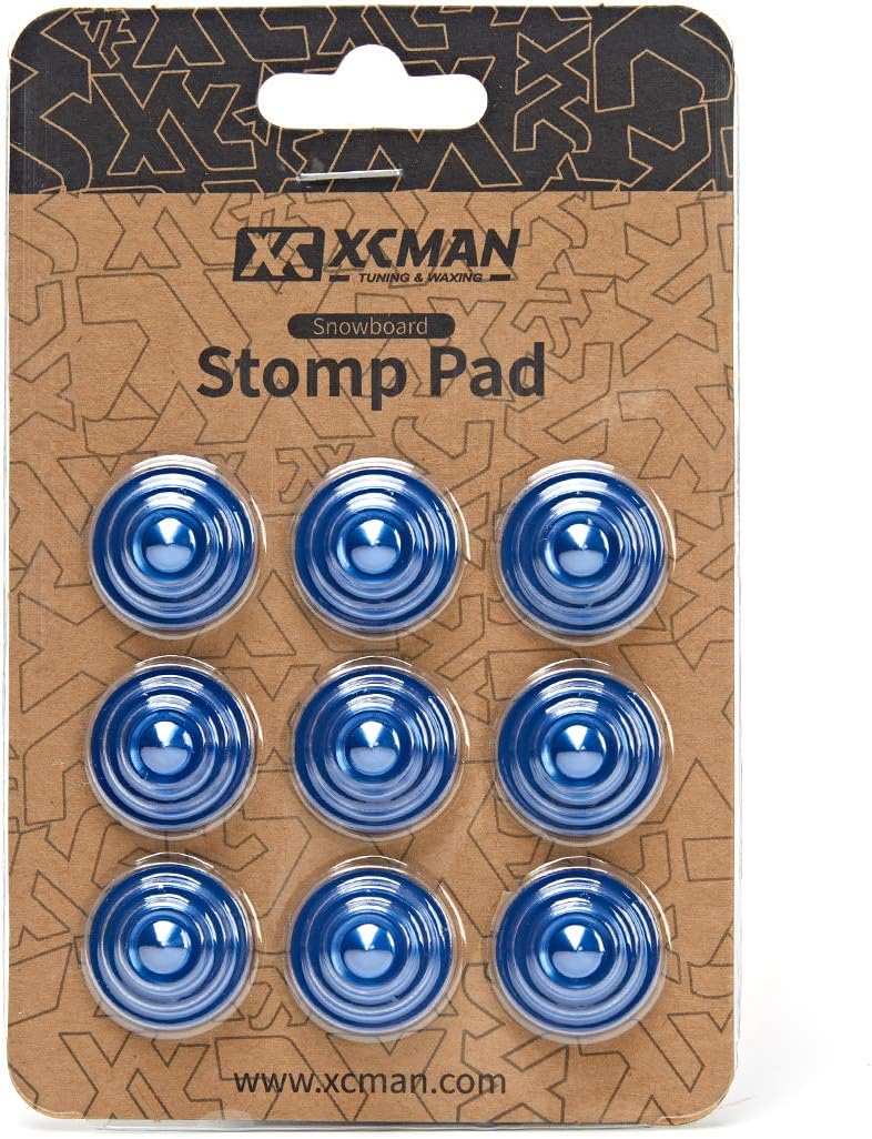 XCMAN 4 Layer-Cone Studs Dia 7.87 Inch Aluminum Snowboard Stomp Pad - 9pcs - Image 1