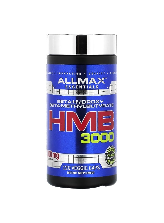 ALLMAX، أساسيات، HMB 3000، 120 كبسولة نباتية