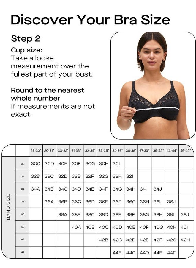 Chantelle Women's Festive Lace Plunge Bra, Black, 30E - Image 5