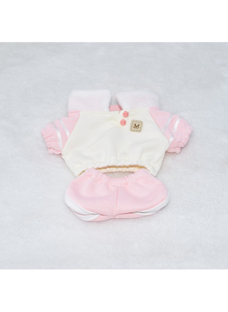 Cotton Dolls 10cm 20cm Sweatshirt Outfits 20cm pink 2 piece set