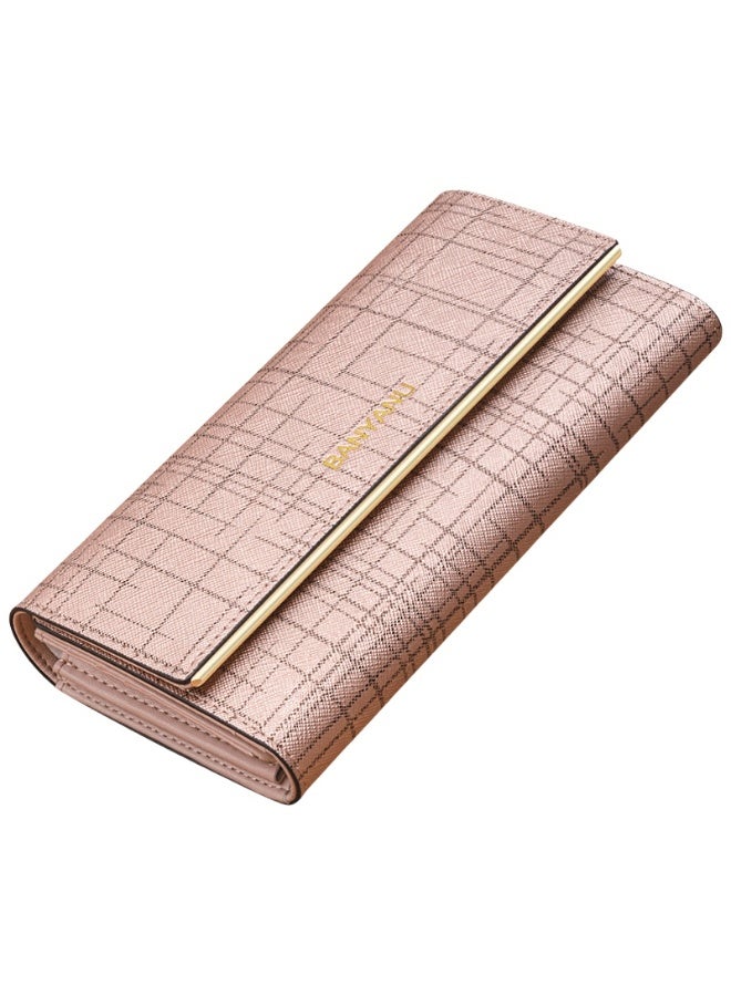 Mark Fairwhale New Leather Large Capacity Three Fold Women's Wallet 