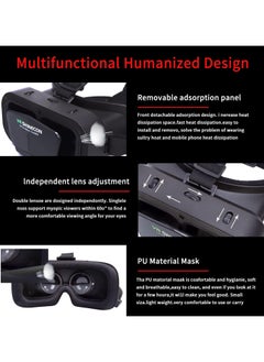 VR SHINECON KCXGHYI VR SHINECON Virtual Reality VR Headset 3D Glasses Headset Helmets VR Goggles for TV, Movies & Video Games Compatible iOS, Android &Support 4.7-7 inch  - Image 3
