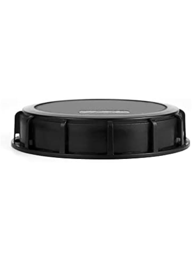 Arabest 6 Solid Cap W/Gasket for IBC Tote, IBC Tote Water Tank Cover, 2 Pack Leak-Proof Design Plastic IBC Tank Adapter Storage Cap for Chemical Food and Industrial Storage, Black  - Image 2