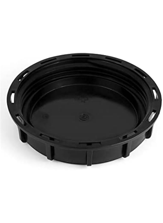 Arabest 6 Solid Cap W/Gasket for IBC Tote, IBC Tote Water Tank Cover, 2 Pack Leak-Proof Design Plastic IBC Tank Adapter Storage Cap for Chemical Food and Industrial Storage, Black  - Image 3