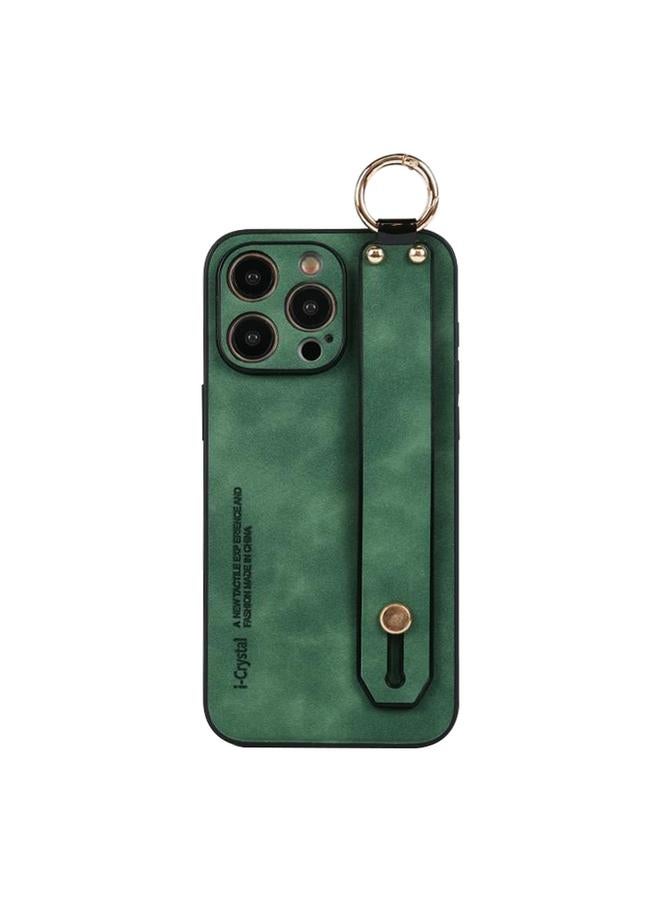 S-TOP Case For iPhone 13 Pro Lambskin Wristband Holder Phone Case - Image 1