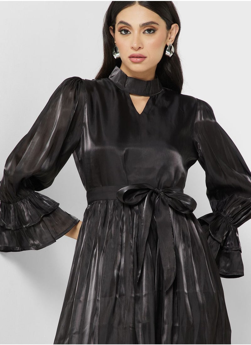 Khizana Embellished Waist Detail Dress  - Image 3