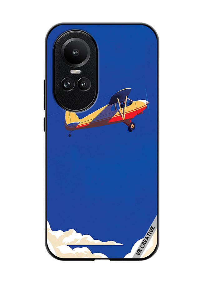 VR CREATIVE Protective Case Cover For Oppo Reno 10 Airplane Design Multicolour - Image 1