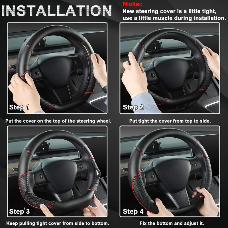 GIANT PANDA D Shape Steering Wheel Cover for Nissan - Image 4