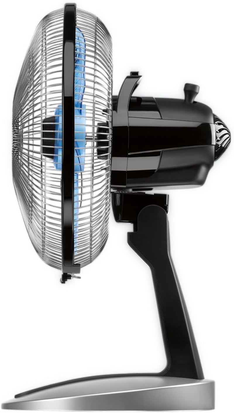 Rowenta , Desk Fan, Turbo Silence Table Fan with Remote, 18 Inches, Ultra Quiet Fan for Bedroom, Oscillating, Portable, 5 Speeds, Black, Indoor, VU2660 - Image 3