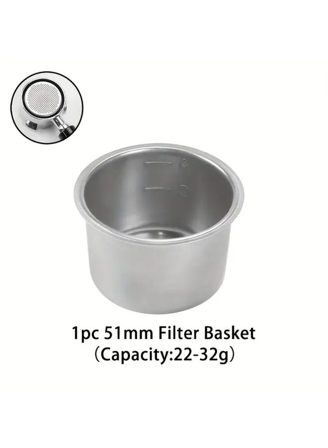 Stainless Steel 51mm Espresso Coffee Filter Basket 1 Cup - Image 5