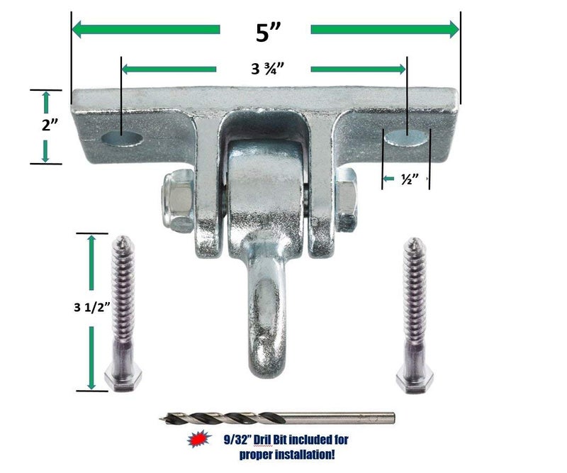 Safe Kidz Heavy Duty Swing Hangers, Set of 4, Cast Iron + Mounting Hardware - Image 3