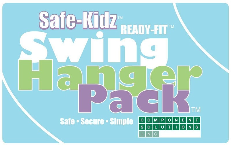 Safe Kidz Heavy Duty Swing Hangers, Set of 4, Cast Iron + Mounting Hardware - Image 5