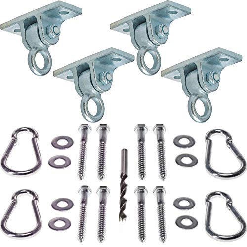 Safe Kidz Heavy Duty Swing Hangers, Set of 4, Cast Iron + Mounting Hardware - Image 4