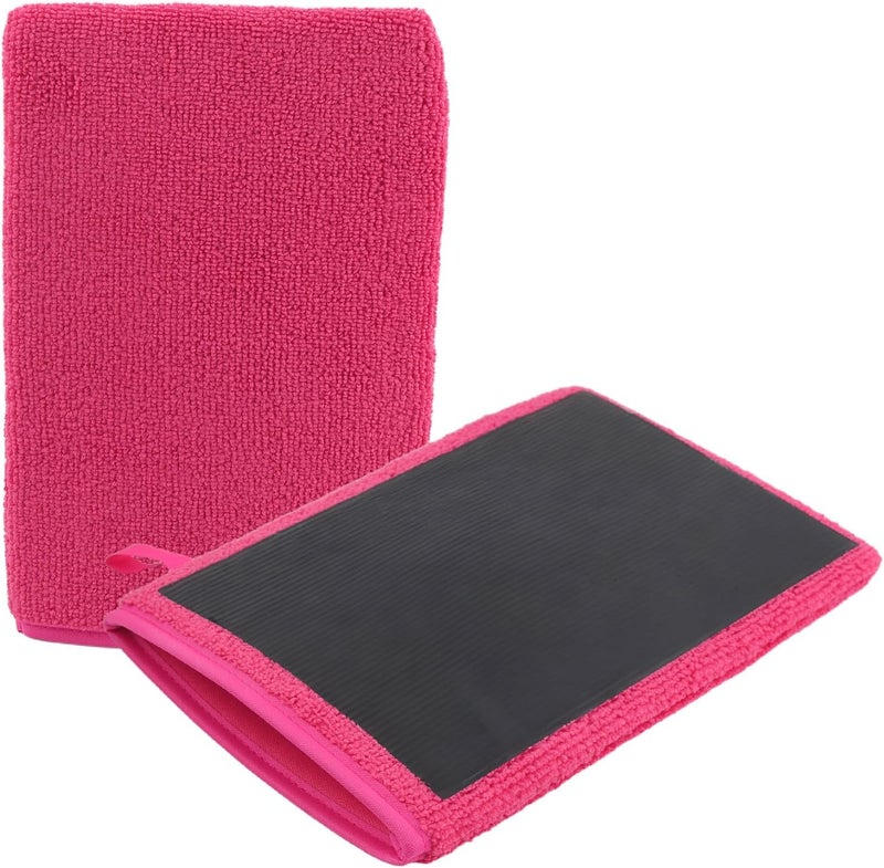 Figpade 2PCS Car Clay Mitt Auto Detailing,Soft Clay Bar Mitt for Cleaning Car Surfaces,Anti-Scratch Clays Mitts for Cars Detailings to Replace Traditional Clays Bar Cars Accessories (Red/2PCS) - Image 1