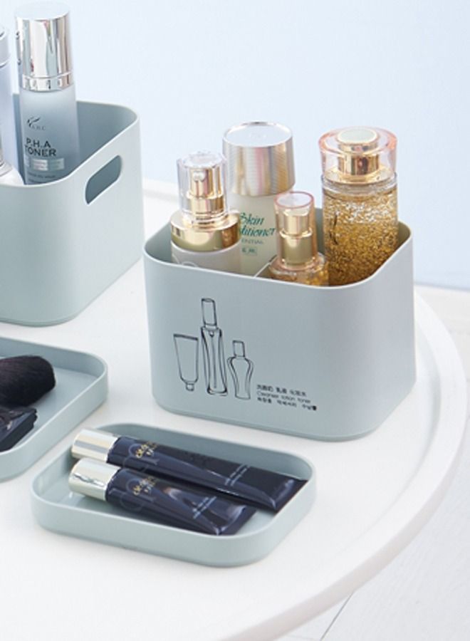 XIANGYU Plastic Vanity Desk Makeup Tools Cosmetic Perfume Organizer Storage Box With Lids  - Image 4