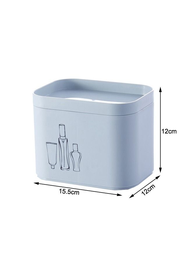 XIANGYU Plastic Vanity Desk Makeup Tools Cosmetic Perfume Organizer Storage Box With Lids  - Image 2