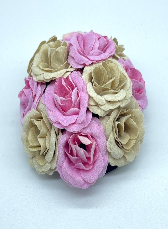 Maahal Artificial Flower Juda, Bridal Gajra/Bun Hair Accessories For Women, Multi, 1PC - Image 2