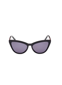 GANT Women's UV Protection Cat Eye Shape Acetate Sunglasses GA809601A56 - Lens Size: 56 Mm - Shiny Black  - Image 2