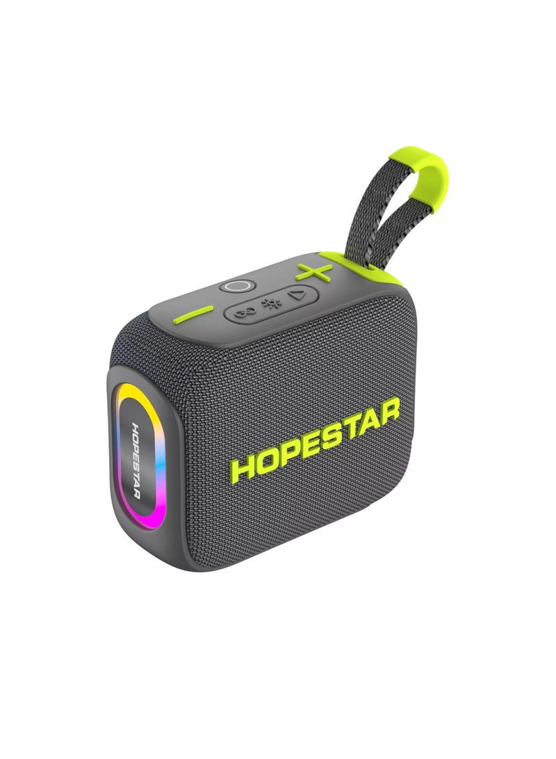 HOPESTAR H66 10W Mini Bluetooth Speaker, IPX7 Waterproof, RGB Lights, Portable Wireless Speaker with Bluetooth 5.3, 4–6H Battery, TWS Pairing, 360° Surround Sound, AUX & TF Card, Dustproof Outdoor Speaker for Travel, Beach, Parties and Home - Image 1