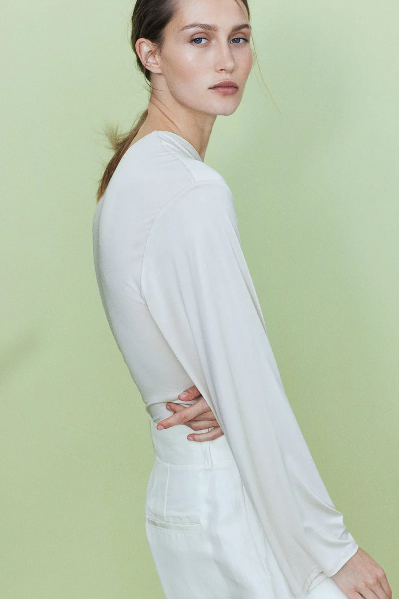 H&M Draped one-shoulder top