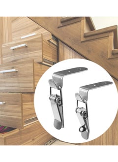 Y&D 90 Degree Buckle Hook Lock Bolt, Stainless Steel Safety Angle Locking Latch, Right Door Hasp Latch Bolt for Doors and Windows (Set of 4, Without Lock)  - Image 5