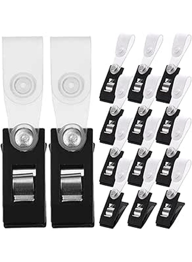 40pcs Garden Flag Windproof Clips Plastic Stoppers Outdoor Flagpole Hardware Anti Wind Banner Fixing Clamps Lawn Patio Decor - Image 1