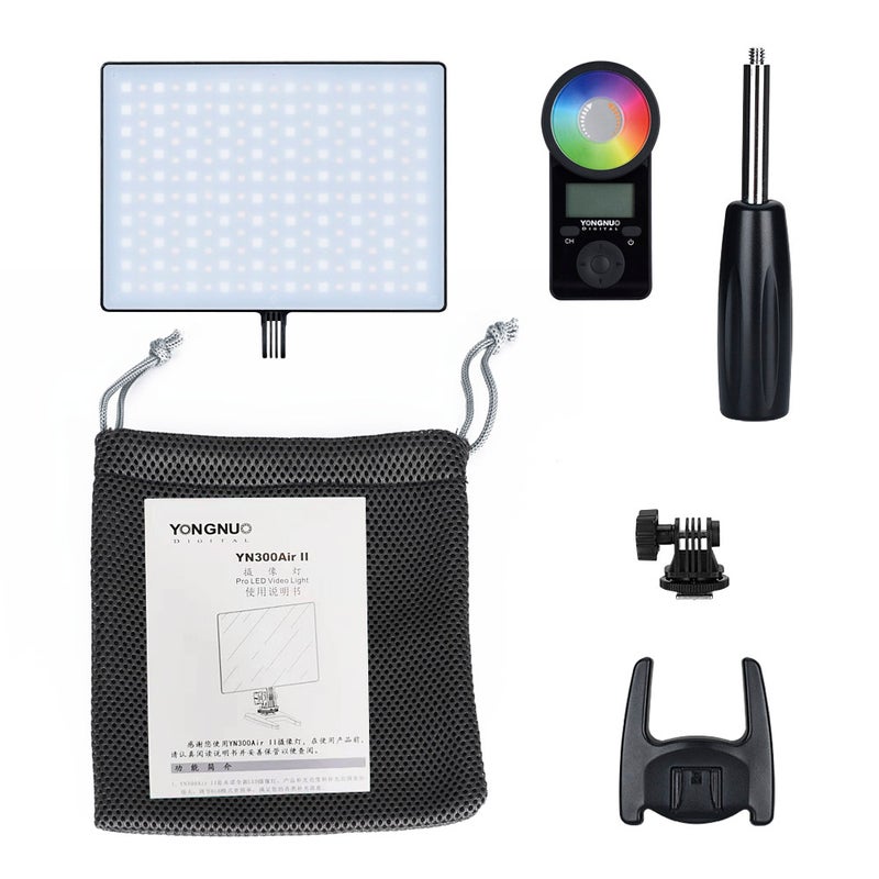 Loquat YN300 Air II LED Video Light Panel RGB Photography Fill-in Lamp Black - Image 4